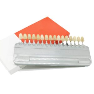 Tooth Shade Guide Teeth Whitening Tool 16 Colors Deachable Teeth Easily for Comparing Tooth Shade Before & After Bleaching