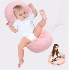 Luzly Pregnancy Pillow Side Sleeper Adjustable Maternity Pillows for Sleeping Snoogle Body Pillow Wedge for Back Pregnancy Gifts for First Time Moms