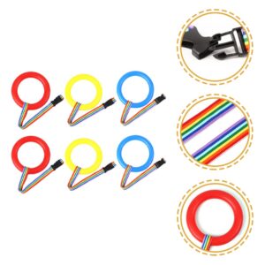 NUOBESTY 6pcs Walking Rope Kids Handles Safety Preschool Line Rope Extendable and Adjustable Handles Walking Rope for Toddlers