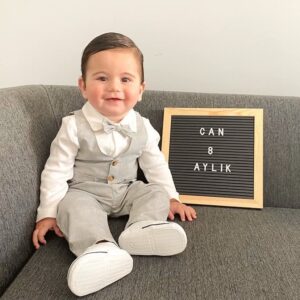 mini ROPA Baby Boys' Suits Gentleman Boys Wedding Outfit Set Vest and Bow Tie Baby Boy Set Special Day Baby Birthday Set (6-9 Months)…