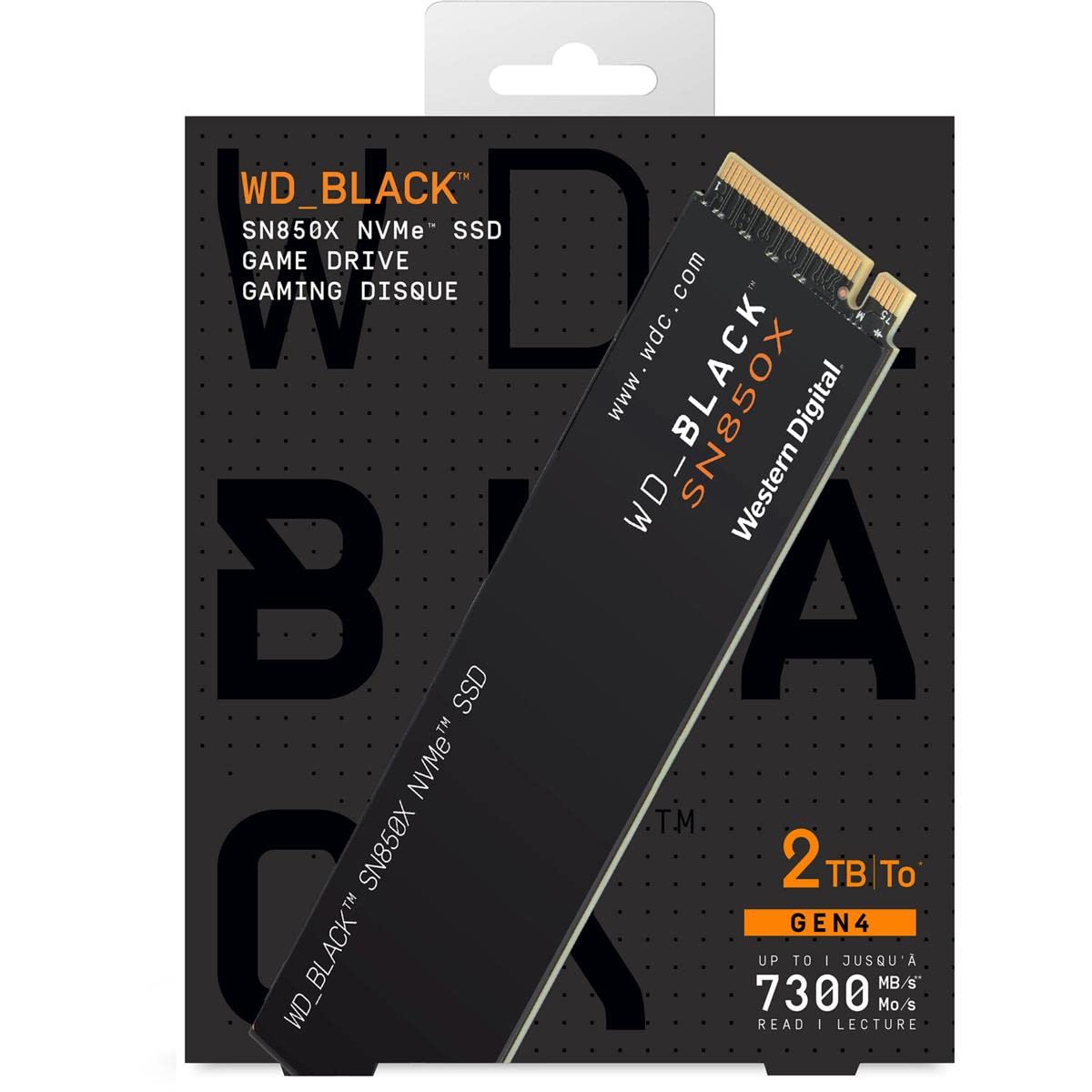 WD_Black SN850X 2TB NVMe PCIe 4.0 x4 M.2 Internal Gaming SSD Without Heatsink