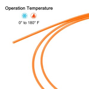 MECCANIXITY Fiber Optic Rods PMMA 1mmx30cm for Sight Filament Orange Pack of 2