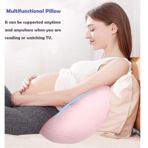 Luzly Pregnancy Pillow Side Sleeper Adjustable Maternity Pillows for Sleeping Snoogle Body Pillow Wedge for Back Pregnancy Gifts for First Time Moms