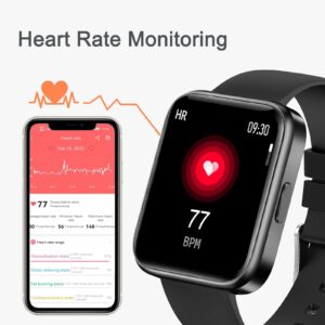 Sedsey 1.69" HD Display Smart Watch for Men Women Activity Fitness Tracker Cheap Gift Smartwatch with Call Heart Rate Blood Oxygen Sleep Monitor Step Calorie Counter Waterproof IP67