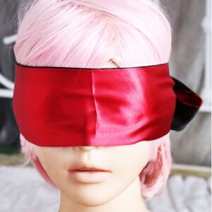 Satin Eye Mask Sleep Mask - Red Blindfold Satin Eye Mask - Eye Blindfold Sleep Mask 59 Inch (59)