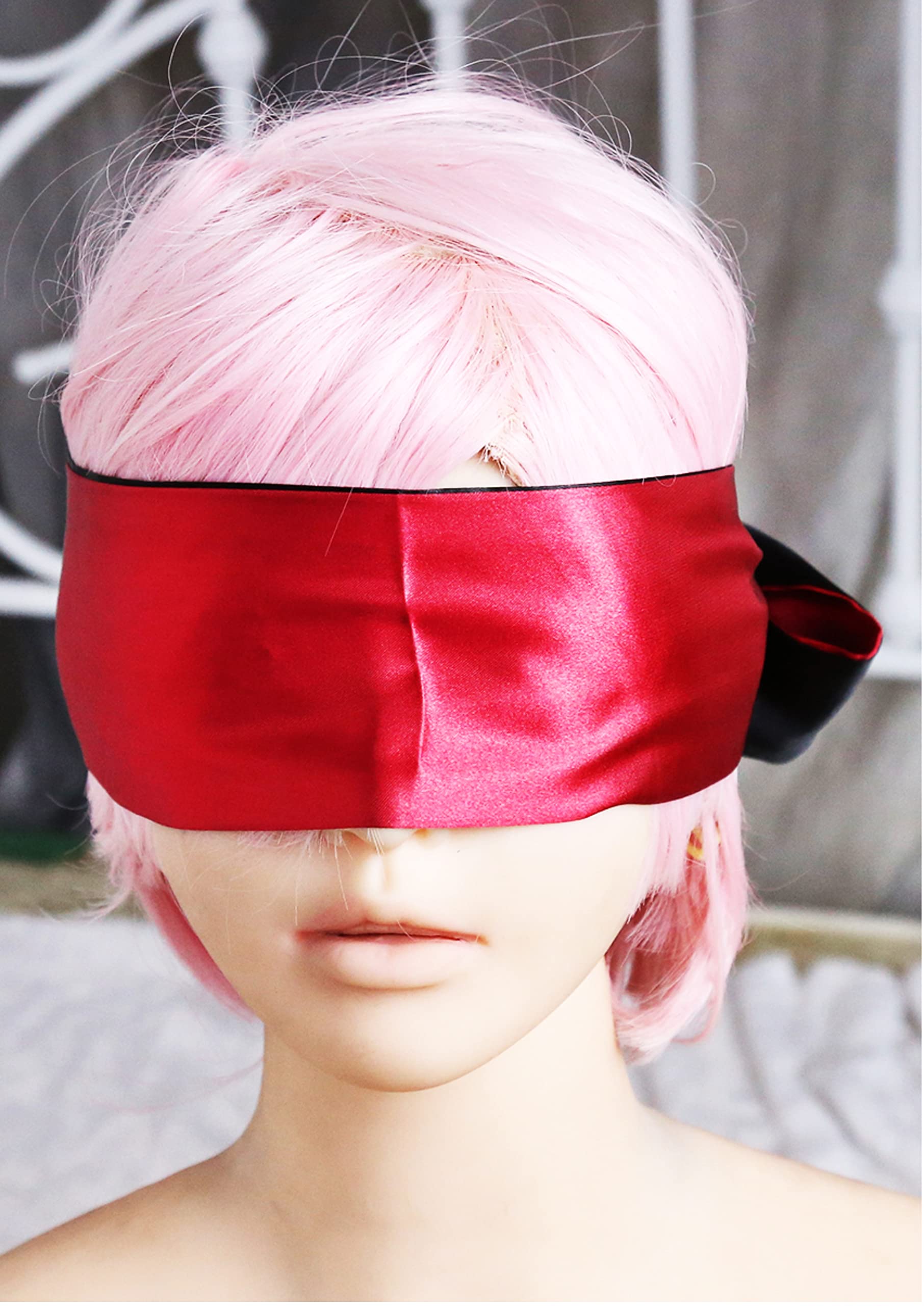 Satin Eye Mask Sleep Mask - Red Blindfold Satin Eye Mask - Eye Blindfold Sleep Mask 59 Inch (59)