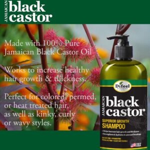 Difeel Superior Growth Jamaican Black Castor Shampoo & Conditioner 12 oz Gift Set 2-PC Boxed Set