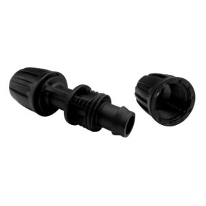 5 Pack 1/2" Drip Irrigation Fittings, Lock Barbed Straight Connectors, 1/2 inch Drip Connectors for Tubing(1/2" ID x 0.65" OD), Anti-Drop Straight Connect for Irrigation Tubing