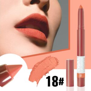 BINGBRUSH 3 Colors Crayon Matte Longwear Lipstick Pack Set,Moisture Smooth Color Stick Ultimate Lip Crayon for Makeup Collection - Nourishing Lipstick with a Matte Finish Waterproof Velvet Lipgloss Lip Stain