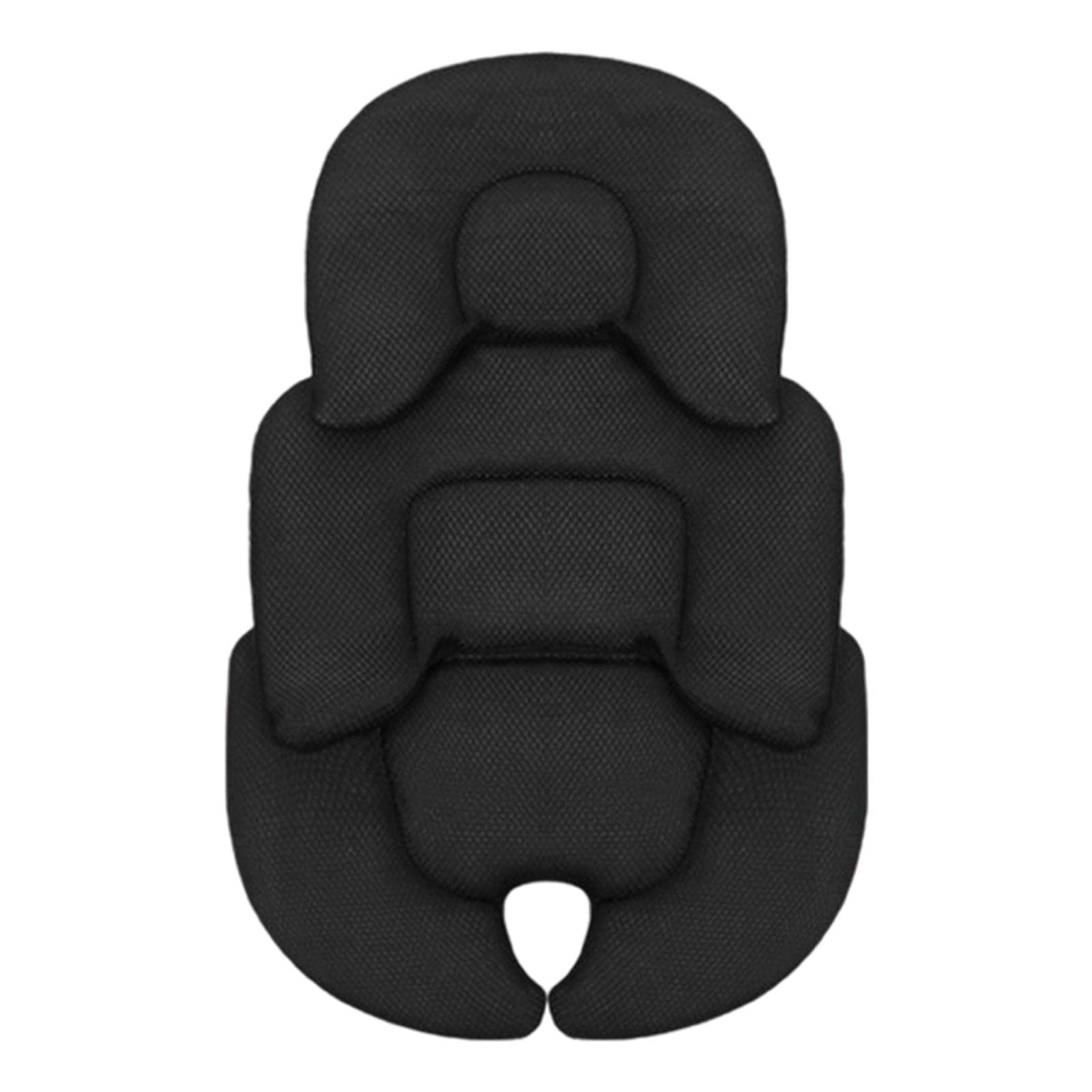 Milageto Stroller Cushion Breathable Insert for Baby, Black, 58x38cm