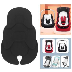 Milageto Stroller Cushion Breathable Insert for Baby, Black, 58x38cm