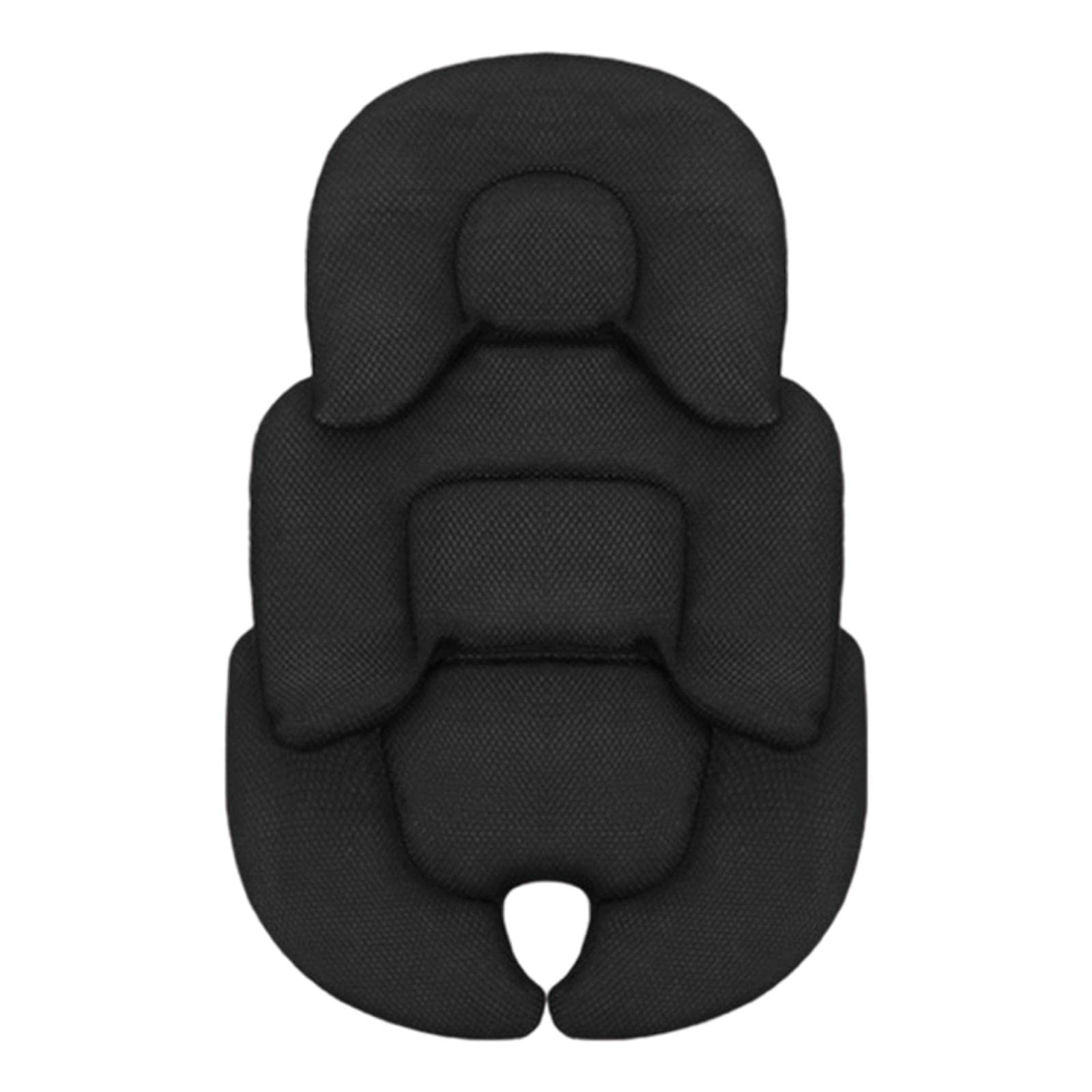 Milageto Stroller Cushion Breathable Insert for Baby, Black, 58x38cm