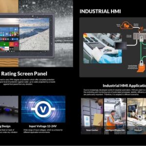 LILLIPUT 15.6" TK1560/C NO-Touch 1000 nits high Brightness IP65 Front Panel Design with HDMI, VGA, AV Monitor for Teleprompter