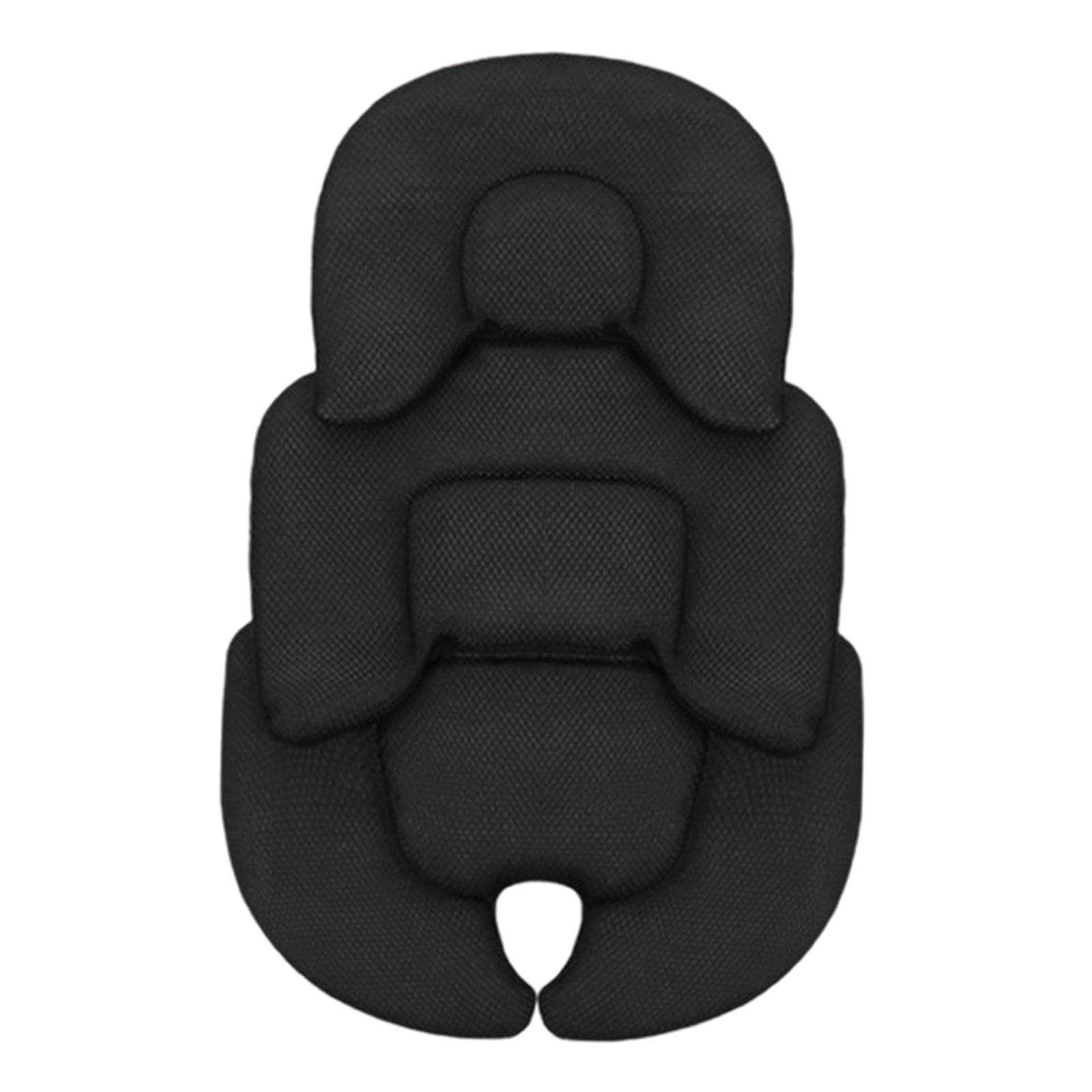 Milageto Stroller Cushion Breathable Insert for Baby, Black, 58x38cm