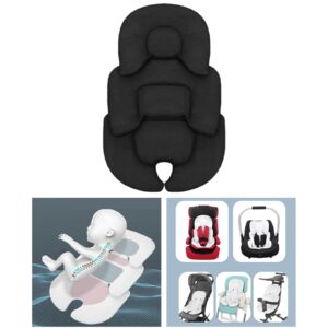 Milageto Stroller Cushion Breathable Insert for Baby, Black, 58x38cm