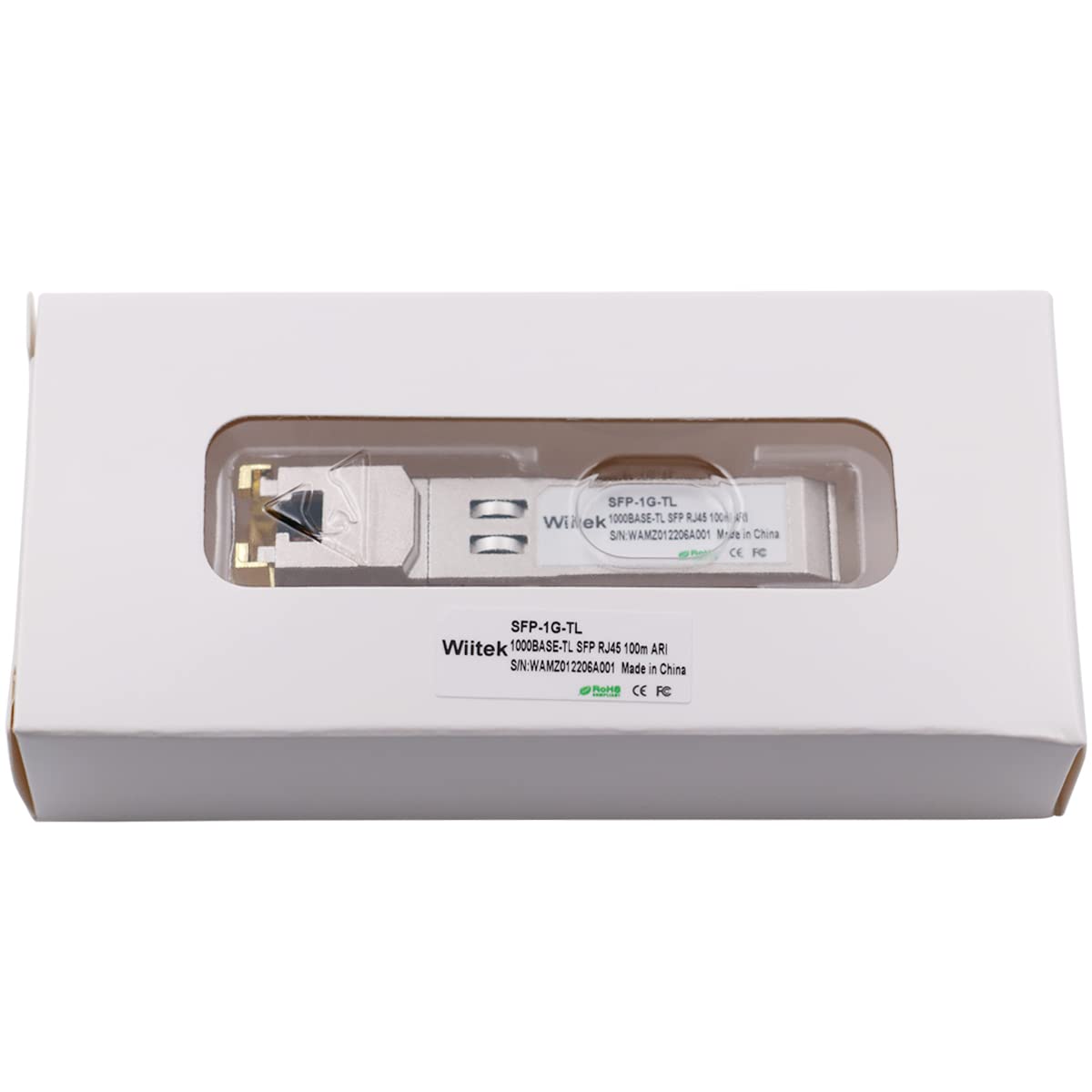 1000BASE-T Gigabit SFP to RJ45, 1G SFP to Ethernet Copper Transceivers Compatible for Arista SFP-1G-TL, up to 100m