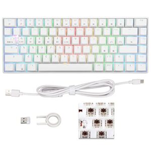 Gaming Keyboard, Ergonomic Layout Mechanical Keyboard 1800mAh Battery Wireless 2.4G for Laptop for Desktop for PC