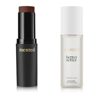 Mented Cosmetics Foundation Stick & Better Setter Setting Spray Bundle - D30 Deep with Neutral Undertones