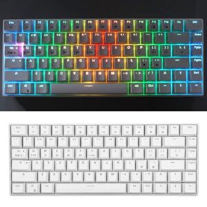 Gaming Keyboard, Ergonomic Layout Mechanical Keyboard 1800mAh Battery Wireless 2.4G for Laptop for Desktop for PC