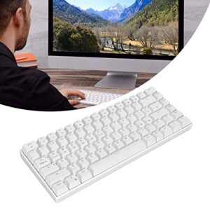 Gaming Keyboard, Ergonomic Layout Mechanical Keyboard 1800mAh Battery Wireless 2.4G for Laptop for Desktop for PC