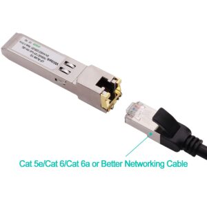 1000BASE-T Gigabit SFP to RJ45, 1G SFP to Ethernet Copper Transceivers Compatible for Ubiquiti Unifi UF-RJ45-1G/uacc-cm-rj45-1g, up to 100m