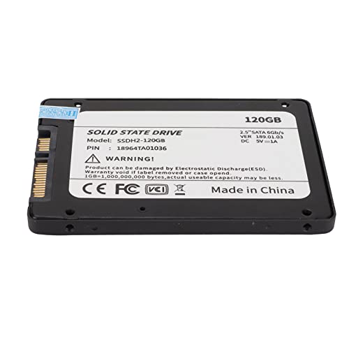 Black DC5V 0.95A 2.5 inch Integrated SSD for Desktop Laptop 120GB