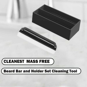 Beard Cleaner for Sink Cleaning Brush Set - 1 Beard Cleaning Brush and 1 Beard Brush Holder, Beard hair Cleaner for Clean Sinks and Countertops