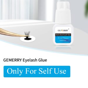 Individual Lash Glue 5ML Cluster Lash Glue Long Lasting Eyelash Glue for Self Application Lash Cluster Glue for Individual Clusters Extensions Adhesive Black Eyelash Glue