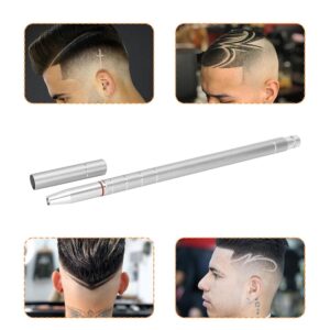 Hair Engraving, Professional Tattoo Razor Pen Shape Trim Styling Face Eyebrow Shaping Device DIY Art Haircut Clippers Trimmer Shaver Shaving Scriber Stainless Steel Tool Beards 10 Replacement Blades