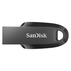 sandisk 256gb ultra curve usb 3.2 flash drive black up to 100 mb/s