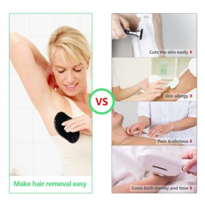 Crystal Hair Eraser for Women and Men, Magic Hair Eraser Crystal Hair Remover, Painless Exfoliation Hair Removal Tool for Arms Legs Back