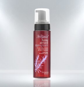 influance it's natural honey almond styling foam