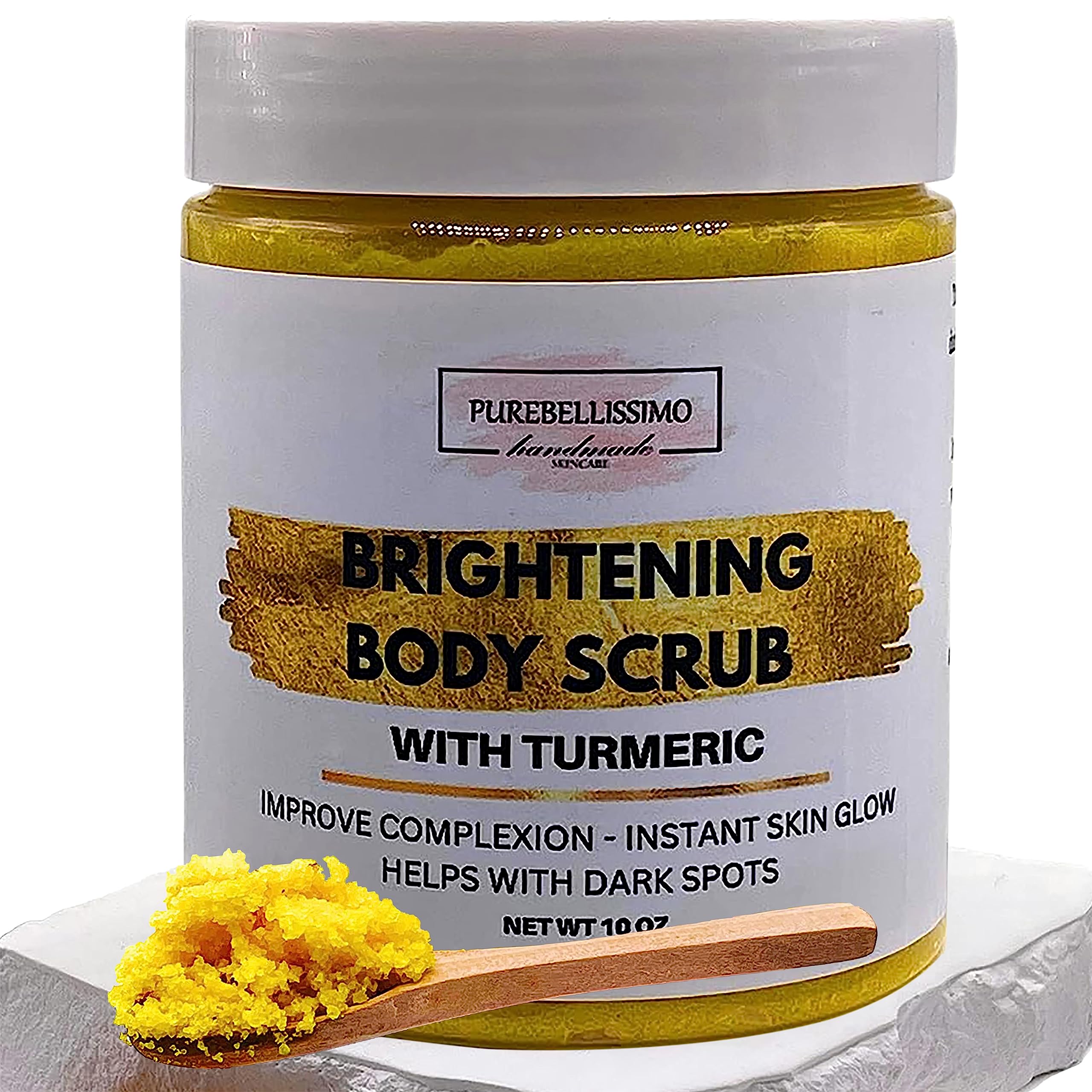 SUGAR BODY SCRUB Brightening Scrub Sugar Scrub Turmeric Body Exfoliant Scrub For Dark Spots (Sugar)