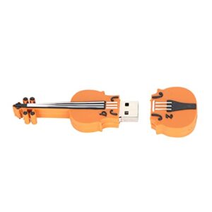 Cartoon Violin Shape USB Flash Drive, USB2.0 Memory Thumb Stick U Disk for Computer Kids and Friends Gifts(128GB)