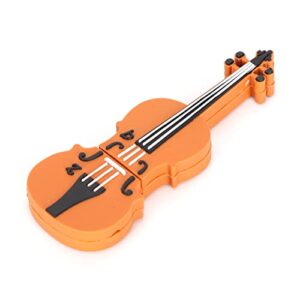 cartoon violin shape usb flash drive, usb2.0 memory thumb stick u disk for computer kids and friends gifts(128gb)