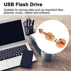 Cartoon Violin Shape USB Flash Drive, USB2.0 Memory Thumb Stick U Disk for Computer Kids and Friends Gifts(128GB)