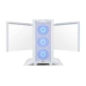 LIAN LI Lancool III RGB White Aluminum/SECC/Tempered Glass Gaming Case with 4 × 140 PWM Fans (ARGB)- LANCOOL 3R-W