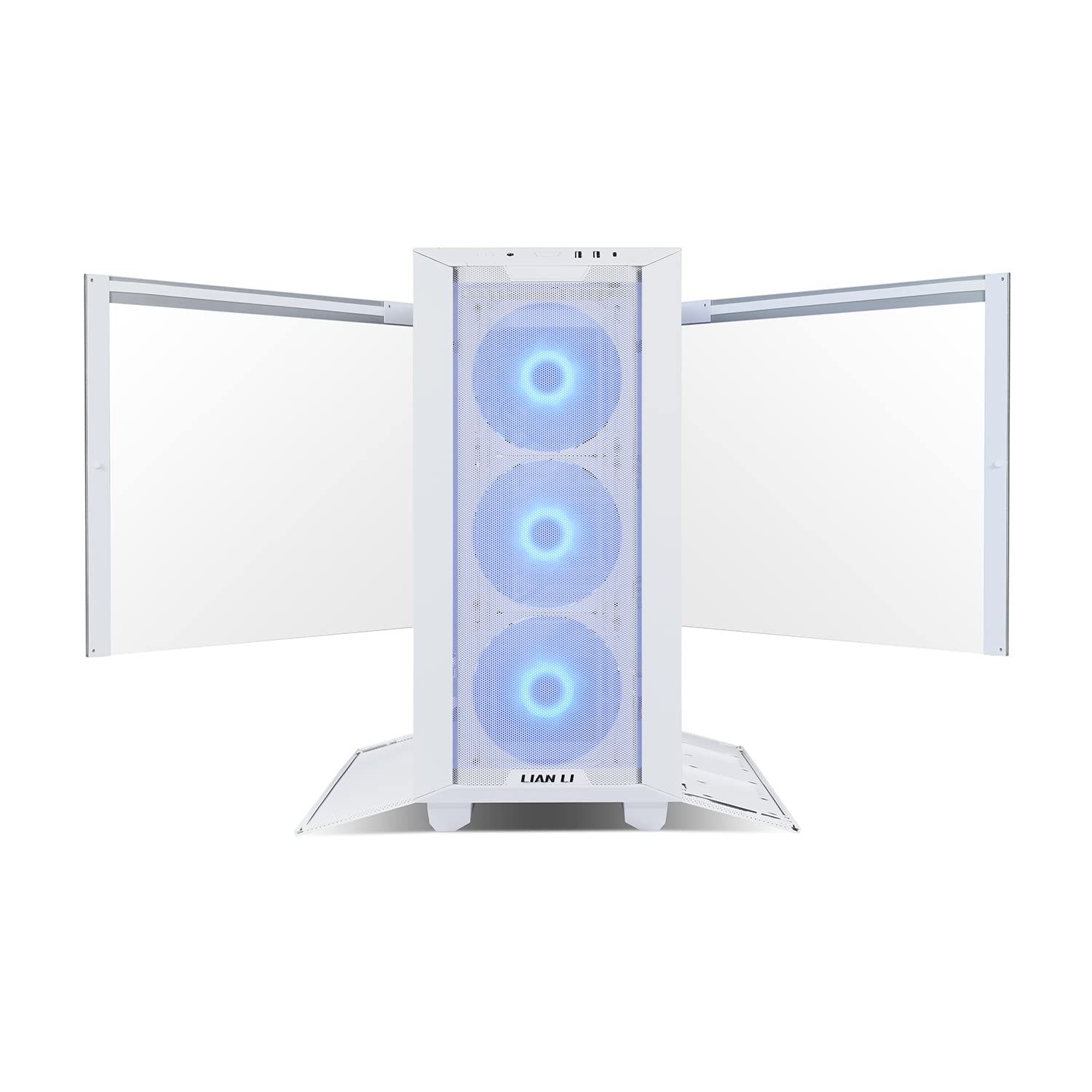 LIAN LI Lancool III RGB White Aluminum/SECC/Tempered Glass Gaming Case with 4 × 140 PWM Fans (ARGB)- LANCOOL 3R-W