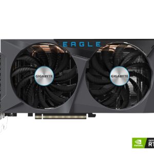 GIGABYTE GeForce RTX 3060 Ti Eagle OC 8G (REV2.0) Graphics Card, 2X WINDFORCE Fans, LHR, 8GB 256-bit GDDR6, GV-N306TEAGLE OC-8GD REV2.0 Video Card (Renewed)