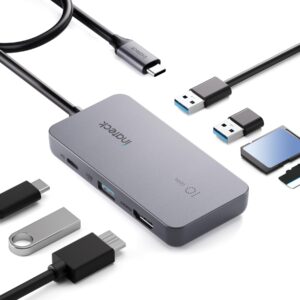 inateck usb c hub with 7 ports, usb 3.2 gen 2 speed, 1.6ftcm cable, hb2027