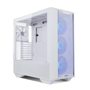 LIAN LI Lancool III RGB White Aluminum/SECC/Tempered Glass Gaming Case with 4 × 140 PWM Fans (ARGB)- LANCOOL 3R-W