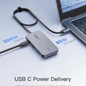 Inateck USB C Hub with 7 Ports, USB 3.2 Gen 2 Speed, 1.6ftcm Cable, HB2027