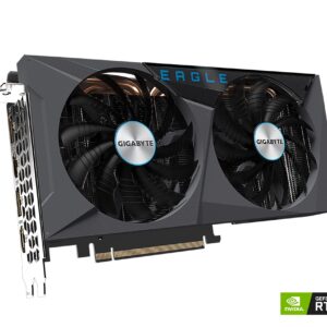 GIGABYTE GeForce RTX 3060 Ti Eagle OC 8G (REV2.0) Graphics Card, 2X WINDFORCE Fans, LHR, 8GB 256-bit GDDR6, GV-N306TEAGLE OC-8GD REV2.0 Video Card (Renewed)