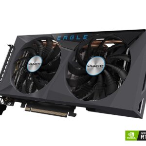 GIGABYTE GeForce RTX 3060 Ti Eagle OC 8G (REV2.0) Graphics Card, 2X WINDFORCE Fans, LHR, 8GB 256-bit GDDR6, GV-N306TEAGLE OC-8GD REV2.0 Video Card (Renewed)