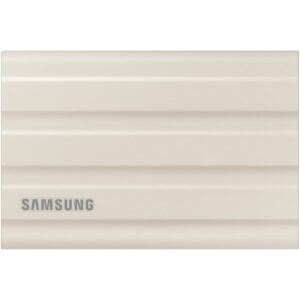 SAMSUNG MU-PE1T0K/AM T7 Shield Portable Solid State Drive 1TB 2022 Beige Bundle with 1 YR CPS Enhanced Protection Pack