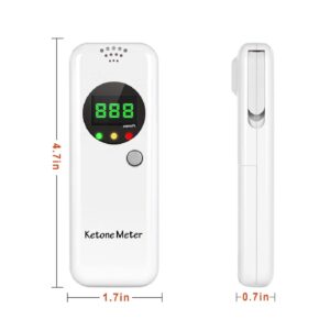 Ketone Breath Breathalyzer, Ketosis Breath Meter, Digital Ketosis Test with 10 Mouthpieces