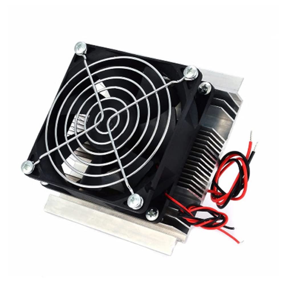 Yrhrol DC 12V DIY Thermoelectric Peltier Refrigeration Cooling System Kit Semiconductor Cooler Heat Sink Conduction Module Fridge Mini Air Conditioner Refrigeration