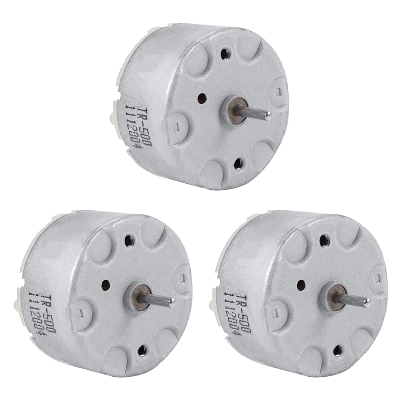 3X -500 TB-12560 DC 1.5-12 V 2700 U/MIN Idling Speed 32 Mm Diameter DC Motor Silver