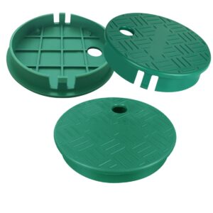 valve box cover lid sprinkler valve box lid replacement id 5.5" od 6" for circular irrigation control 3 pieces