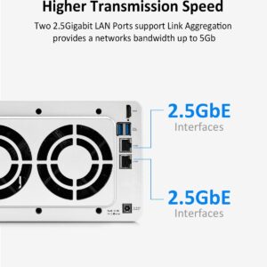 TERRAMASTER 2.5GbE NAS Server 4Bay F4-423 + 8GB DDR4 RAM